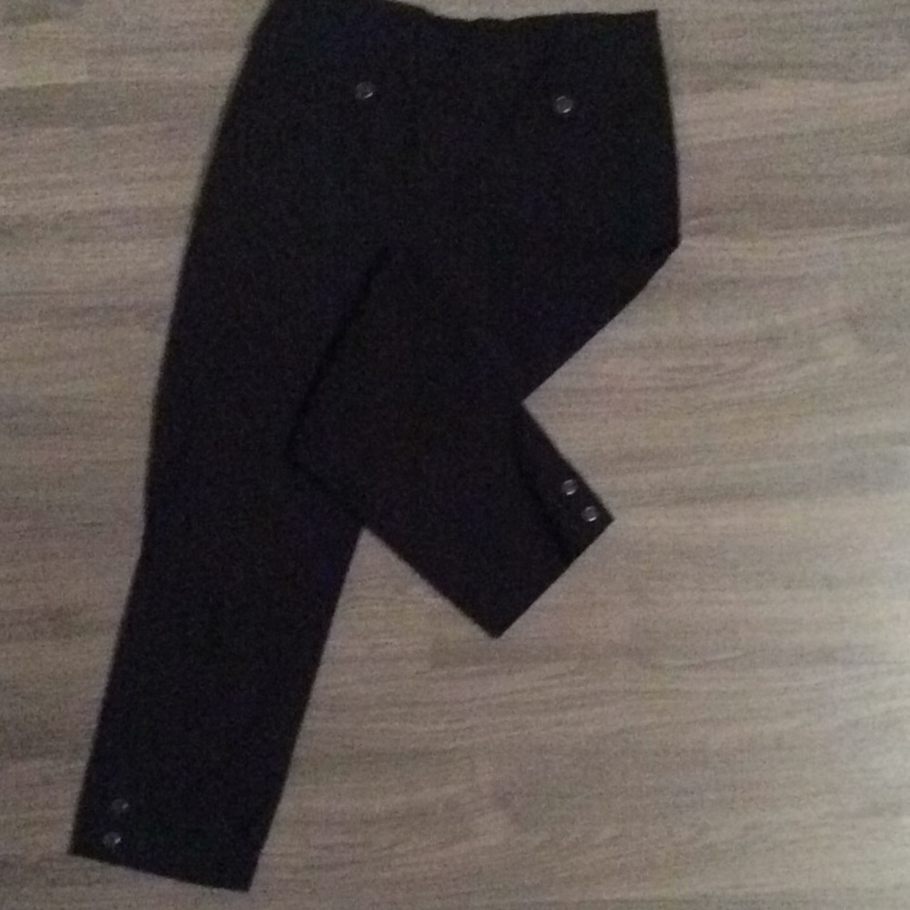 3/$30 Black ankle length casual dress pants